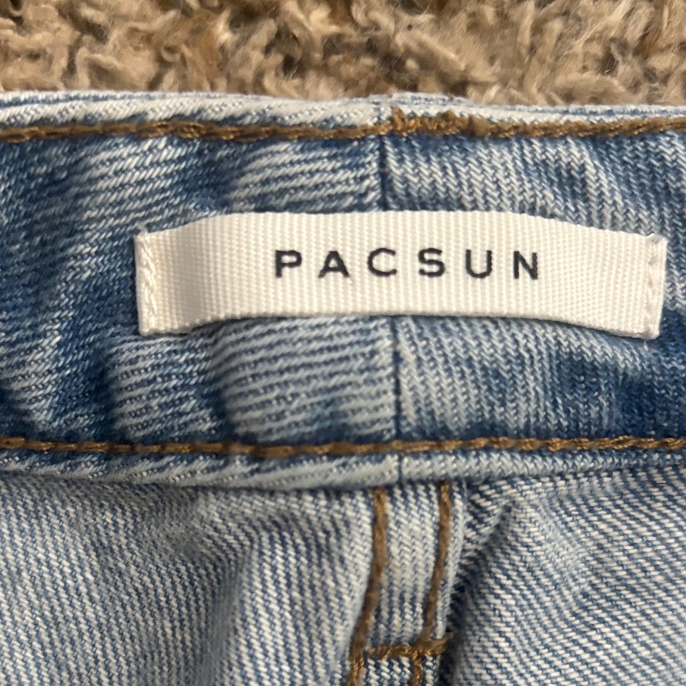 PacSun Mom Jeans  Distressed Light Blue Women's SZ 30 - Picture 4 of 6